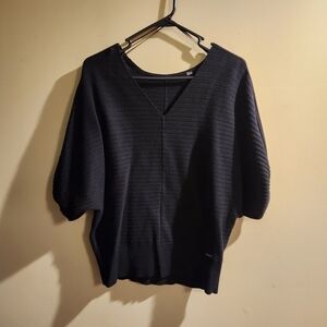 T Tahari Black V-Neck Sweater